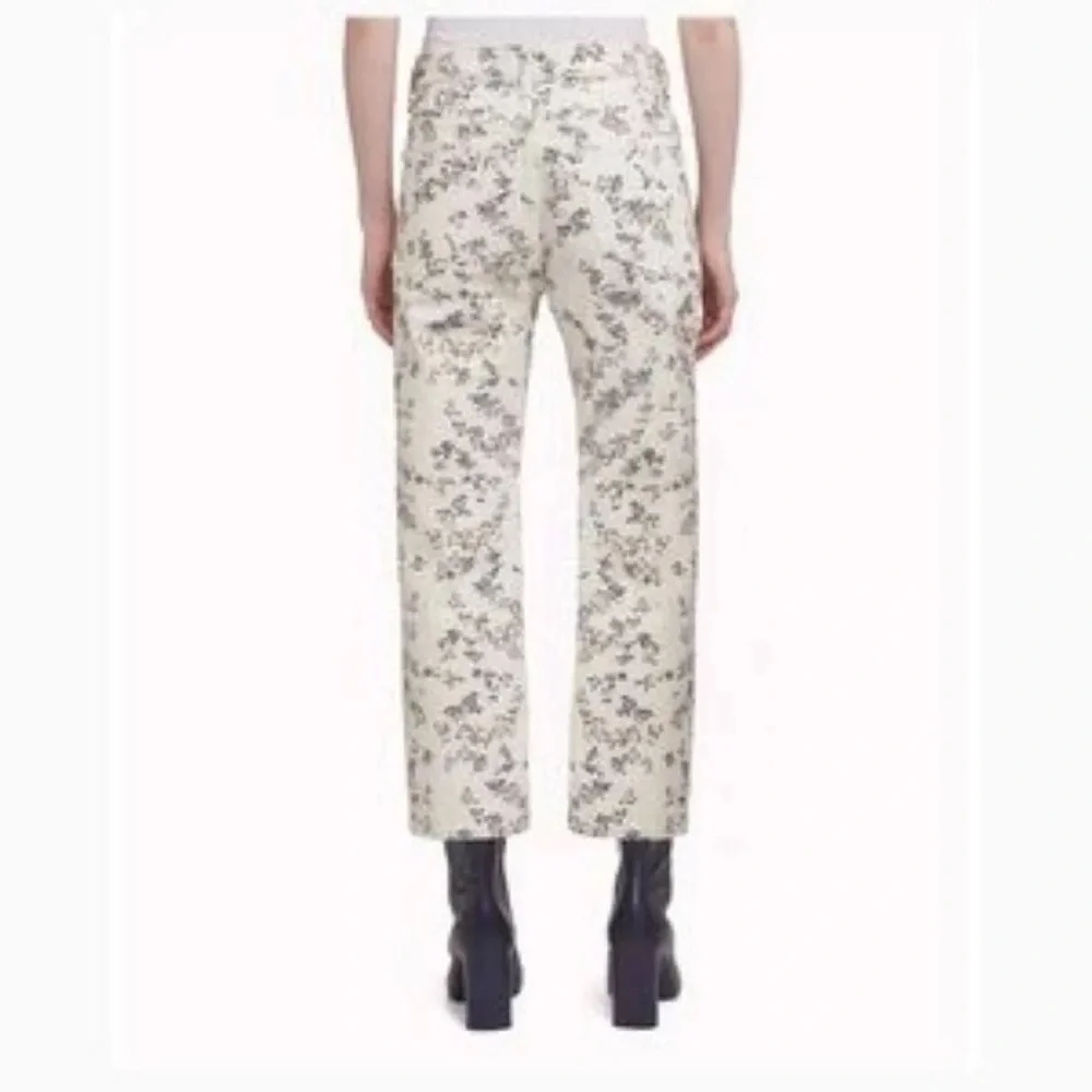 NWT Rag & Bone Micro Floral Boy High Waist Cropped Jeans sz 28 - Picture 7 of 9